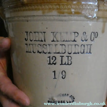 Load image into Gallery viewer, Antique Buchan Pottery Large Stoneware 12 lb. Storage Crock. MUSSELBURGH
