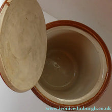 Load image into Gallery viewer, Antique Buchan Pottery Large Stoneware 7lb Storage Crock . BUTTERCUP DAIRY Company
