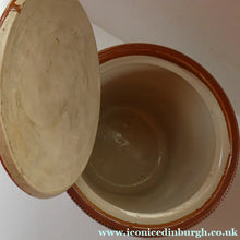 Load image into Gallery viewer, Antique Buchan Pottery Large Stoneware 7lb Storage Crock . BUTTERCUP DAIRY Company
