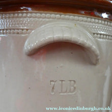 Load image into Gallery viewer, Antique Buchan Pottery Large Stoneware 7lb Storage Crock . BUTTERCUP DAIRY Company
