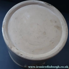 Load image into Gallery viewer, SCOTTISH POTTERY. Antique LARGE FLOUR Scottish Pottery Stoneware Lidded Storage Canister. 11 INCHES
