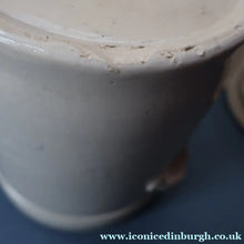 Load image into Gallery viewer, SCOTTISH POTTERY. Antique LARGE FLOUR Scottish Pottery Stoneware Lidded Storage Canister. 11 INCHES
