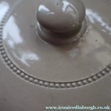 Load image into Gallery viewer, SCOTTISH POTTERY. Antique LARGE FLOUR Scottish Pottery Stoneware Lidded Storage Canister. 11 INCHES
