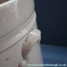 Load image into Gallery viewer, SCOTTISH POTTERY. Antique LARGE FLOUR Scottish Pottery Stoneware Lidded Storage Canister. 11 INCHES
