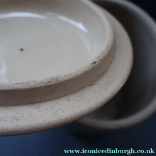 Load image into Gallery viewer, SCOTTISH POTTERY. Antique LARGE FLOUR Scottish Pottery Stoneware Lidded Storage Canister. 11 INCHES
