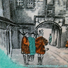 Load image into Gallery viewer, Antique Victorian Scottish Plate. Edinburgh Old Town. 1886 Edinburgh International Exhibition Souvenir
