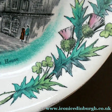 Load image into Gallery viewer, Antique Victorian Scottish Plate. Edinburgh Old Town. 1886 Edinburgh International Exhibition Souvenir
