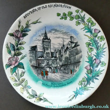 Load image into Gallery viewer, Antique Victorian Scottish Plate. Edinburgh Old Town. 1886 Edinburgh International Exhibition Souvenir
