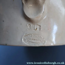 Load image into Gallery viewer, SCOTTISH POTTERY. Antique PORT DUNDAS (Glasgow) Stoneware Crock with Handle. DANISH DAIRY
