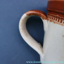 Load image into Gallery viewer, SCOTTISH POTTERY. Antique PORT DUNDAS (Glasgow) 4 lbs Stoneware Crock with Handle. MAYPOLE DAIRY 

