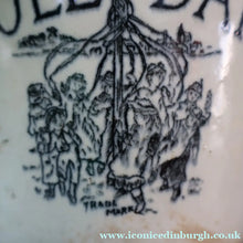 Load image into Gallery viewer, SCOTTISH POTTERY. Antique PORT DUNDAS (Glasgow) 4 lbs Stoneware Crock with Handle. MAYPOLE DAIRY 
