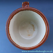 Load image into Gallery viewer, SCOTTISH POTTERY. Antique PORT DUNDAS (Glasgow) 4 lbs Stoneware Crock with Handle. MAYPOLE DAIRY 
