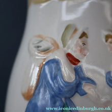 Load image into Gallery viewer, SCOTTISH POTTERY. Antique VICTORIAN 1860s Jug by Bells Pottery, Glasgow.  "The Fishwives" Pattern
