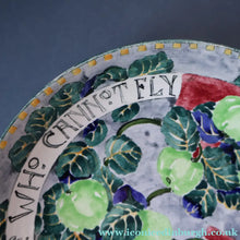 Load image into Gallery viewer, SCOTTISH POTTERY Bowl. 1916 Large Size DOLLY WATSON (Bough Interest) Pottery Fruit Bowl with Motto Decoraton on Rim
