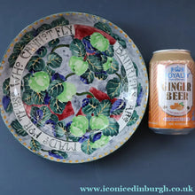 Load image into Gallery viewer, SCOTTISH POTTERY Bowl. 1916 Large Size DOLLY WATSON (Bough Interest) Pottery Fruit Bowl with Motto Decoraton on Rim
