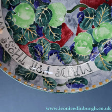 Load image into Gallery viewer, SCOTTISH POTTERY Bowl. 1916 Large Size DOLLY WATSON (Bough Interest) Pottery Fruit Bowl with Motto Decoraton on Rim
