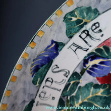 Load image into Gallery viewer, SCOTTISH POTTERY Bowl. 1916 Large Size DOLLY WATSON (Bough Interest) Pottery Fruit Bowl with Motto Decoraton on Rim
