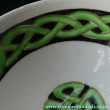 Load image into Gallery viewer, Bough Pottery Ceramic Quaich. RARE Scottish Celtic Knotwork Decoration
