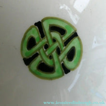 Load image into Gallery viewer, Bough Pottery Ceramic Quaich. RARE Scottish Celtic Knotwork Decoration

