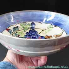 Load image into Gallery viewer, SCOTTISH POTTERY Bowl. Large Size Bough Pottery Fruit Bowl painted by Elizabeth Amour 1920s - Scottish Pottery
