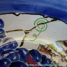 Load image into Gallery viewer, 1920s Elizabeth Amour Large Bowl with Fruiting Vines / Grapes Decoration
