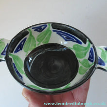Load image into Gallery viewer, 1920s Elizabeth Amour Art Deco Ceramic Quaich Scottish Art Pottery
