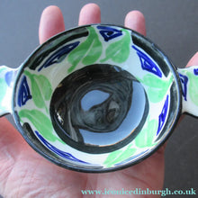 Load image into Gallery viewer, 1920s Elizabeth Amour Art Deco Ceramic Quaich Scottish Art Pottery
