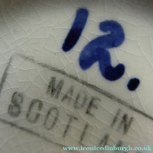 Load image into Gallery viewer,  Bough Pottery ART DECO Ceramic Quaich and Matching Underplate. Painted by Elizabeth Amour
