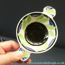 Load image into Gallery viewer,  Bough Pottery ART DECO Ceramic Quaich and Matching Underplate. Painted by Elizabeth Amour
