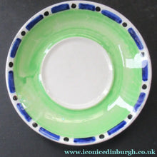 Load image into Gallery viewer, SCOTTISH POTTERY Bowl. Rarer Bough Pottery ART DECO Ceramic Quaich and Matching Underplate. Painted by Elizabeth Amour
