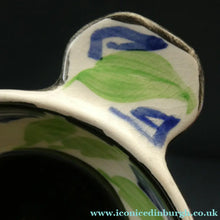 Load image into Gallery viewer,  Bough Pottery ART DECO Ceramic Quaich and Matching Underplate. Painted by Elizabeth Amour
