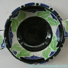 Load image into Gallery viewer, SCOTTISH POTTERY Bowl. Rarer Bough Pottery ART DECO Ceramic Quaich and Matching Underplate. Painted by Elizabeth Amour
