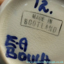 Load image into Gallery viewer,  Bough Pottery ART DECO Ceramic Quaich and Matching Underplate. Painted by Elizabeth Amour

