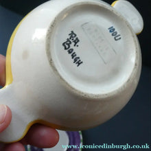 Load image into Gallery viewer, Rarer Bough Pottery Ceramic Quaich and Matching Plate. Painted by Richard Amour 1920s
