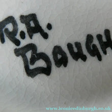 Load image into Gallery viewer, Rarer Bough Pottery Ceramic Quaich and Matching Plate. Painted by Richard Amour 1920s
