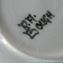 Load image into Gallery viewer, Rarer Bough Pottery Ceramic Quaich and Matching Plate. Painted by Richard Amour 1920s
