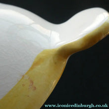 Load image into Gallery viewer, Rarer Bough Pottery Ceramic Quaich and Matching Plate. Painted by Richard Amour 1920s
