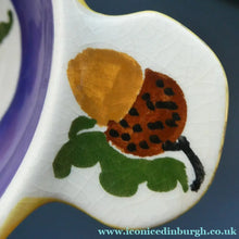 Load image into Gallery viewer, Rarer Bough Pottery Ceramic Quaich and Matching Plate. Painted by Richard Amour 1920s
