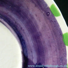 Load image into Gallery viewer, Rarer Bough Pottery Ceramic Quaich and Matching Plate. Painted by Richard Amour 1920s
