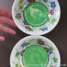 Load image into Gallery viewer, PAIR of Smaller Bough Pottery Pudding Bowls painted by Chrissie Amour

