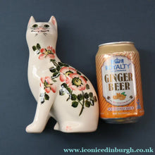 Load image into Gallery viewer, SCOTTISH POTTERY. Collectable GRISELDA HILL POTTERY (Wemyss Ware). Cat with Wild Roses Decoration
