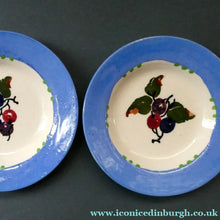 Load image into Gallery viewer, SCOTTISH POTTERY. Cute Wee 1920s BOUGH Pottery Pair Small Plates: 4 1/2 inches
