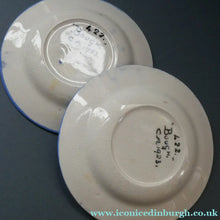 Load image into Gallery viewer, SCOTTISH POTTERY. Cute Wee 1920s BOUGH Pottery Pair Small Plates: 4 1/2 inches

