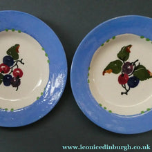 Load image into Gallery viewer, SCOTTISH POTTERY. Cute Wee 1920s BOUGH Pottery Pair Small Plates: 4 1/2 inches
