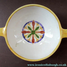 Load image into Gallery viewer, 1930s Lady Artist Hand Painted Pottery Quaich Signed J Liddell 
