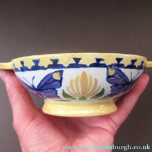 Load image into Gallery viewer, 1930s Lady Artist Hand Painted Pottery Quaich Signed J Liddell 
