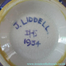 Load image into Gallery viewer, 1930s Lady Artist Hand Painted Pottery Quaich Signed J Liddell 
