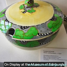 Load image into Gallery viewer, SCOTTISH POTTERY. Extremely Rare 1930s BOUGH Pottery Green Lidded Tureen with Art Nouveau Decoration - Scottish Pottery

