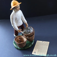 Load image into Gallery viewer, Vintage 1970s Isle of Lewis Fisherman with Creel; Coll Pottery - Scottish Pottery
