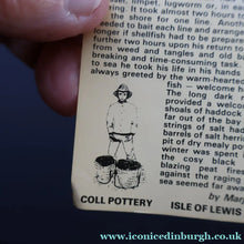 Load image into Gallery viewer, Vintage 1970s Isle of Lewis Fisherman with Creel; Coll Pottery - Scottish Pottery

